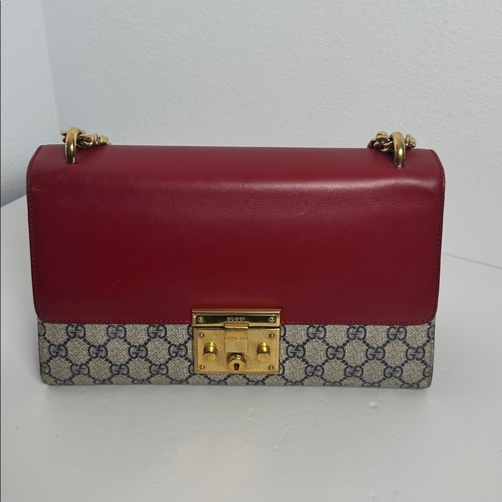 💯Authentic Gucci Padlock GG Supreme chain shoulder bag🍀 - Picture 10 of 16